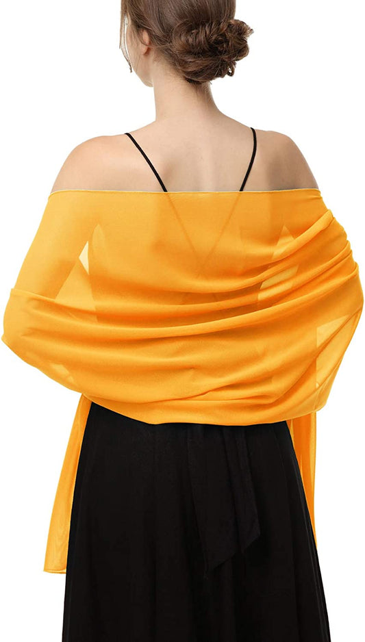Chiffon Shawls Scarves Wraps for Bridal Wedding Party Evening Dress and Special Occasion Dresses Apparel & Accessories > Clothing Accessories > Scarves & Shawls Baoqiya #3 Length(79") * Width(19") 