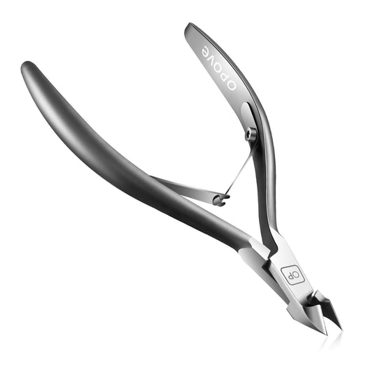 Cuticle Nippers Salon Grade for Manicurist Extremely Sharp Effortless Cuticle Trimmer Precise Clippers Pedicure Manicure Nail Care Tool, Opove X7 Mini, Space Gray Health & Beauty > Personal Care > Cosmetics > Cosmetic Tools > Nail Tools opove Gray  