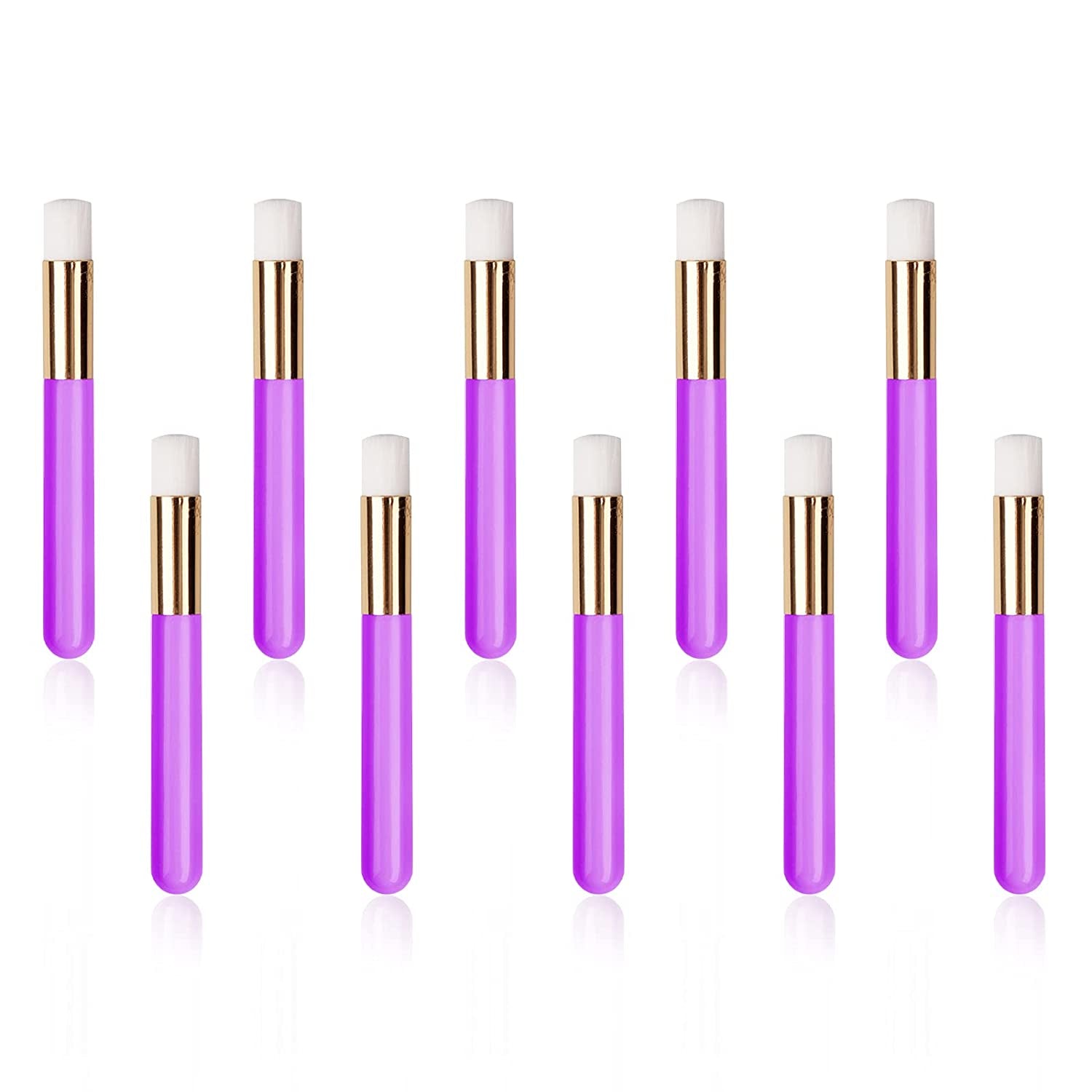 Lash Shampoo Brushes, 10 Pieces Eyelash Extension Cleansing Brush Peel off Blackhead Remover Tool Facial Cleansing Brushes Nose Pore Deep Cleaning Brush Cosmetic Lash Cleanser Brush (White,Pink) Health & Beauty > Personal Care > Cosmetics > Cosmetic Tools > Makeup Tools LOPURO Purple  