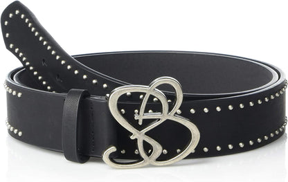 Jessica Simpson Women'S Fashion Casual Belt Apparel & Accessories > Clothing Accessories > Belts Jessica Simpson Black Logo 1 Small