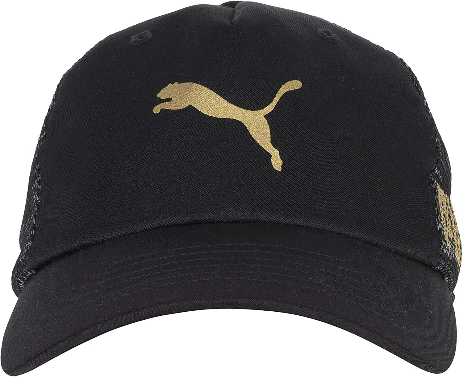 PUMA Women'S Train Relax Fit Cap Apparel & Accessories > Clothing Accessories > Hats PUMA Black/Gold One Size 