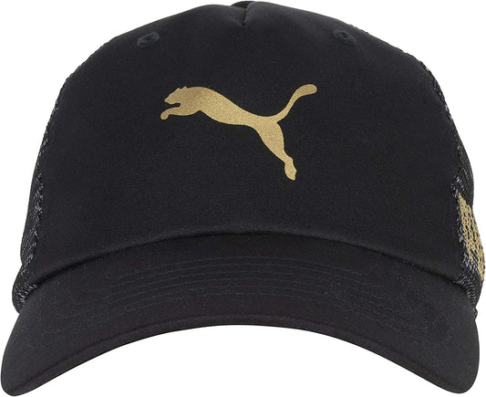 PUMA Women'S Train Relax Fit Cap Apparel & Accessories > Clothing Accessories > Hats PUMA Black/Gold One Size 