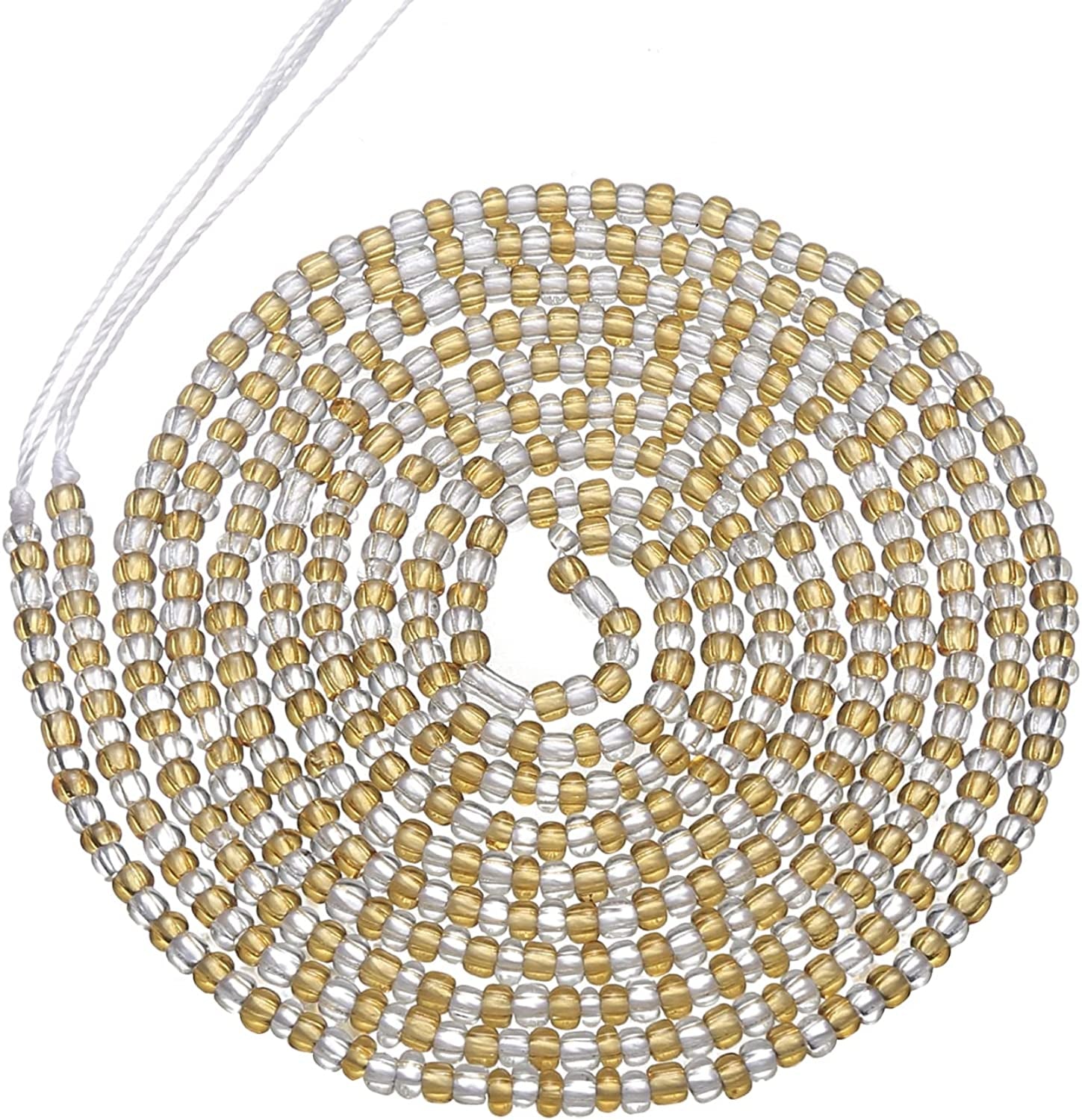 Taouzi Waist Beads for Women Colorful Beaded Body Chain Elastic String Waist Chain Beach Bikini Belly Chains Summer Jewelry for Women Girls Apparel & Accessories > Jewelry > Body Jewelry Taouzi Brown01  