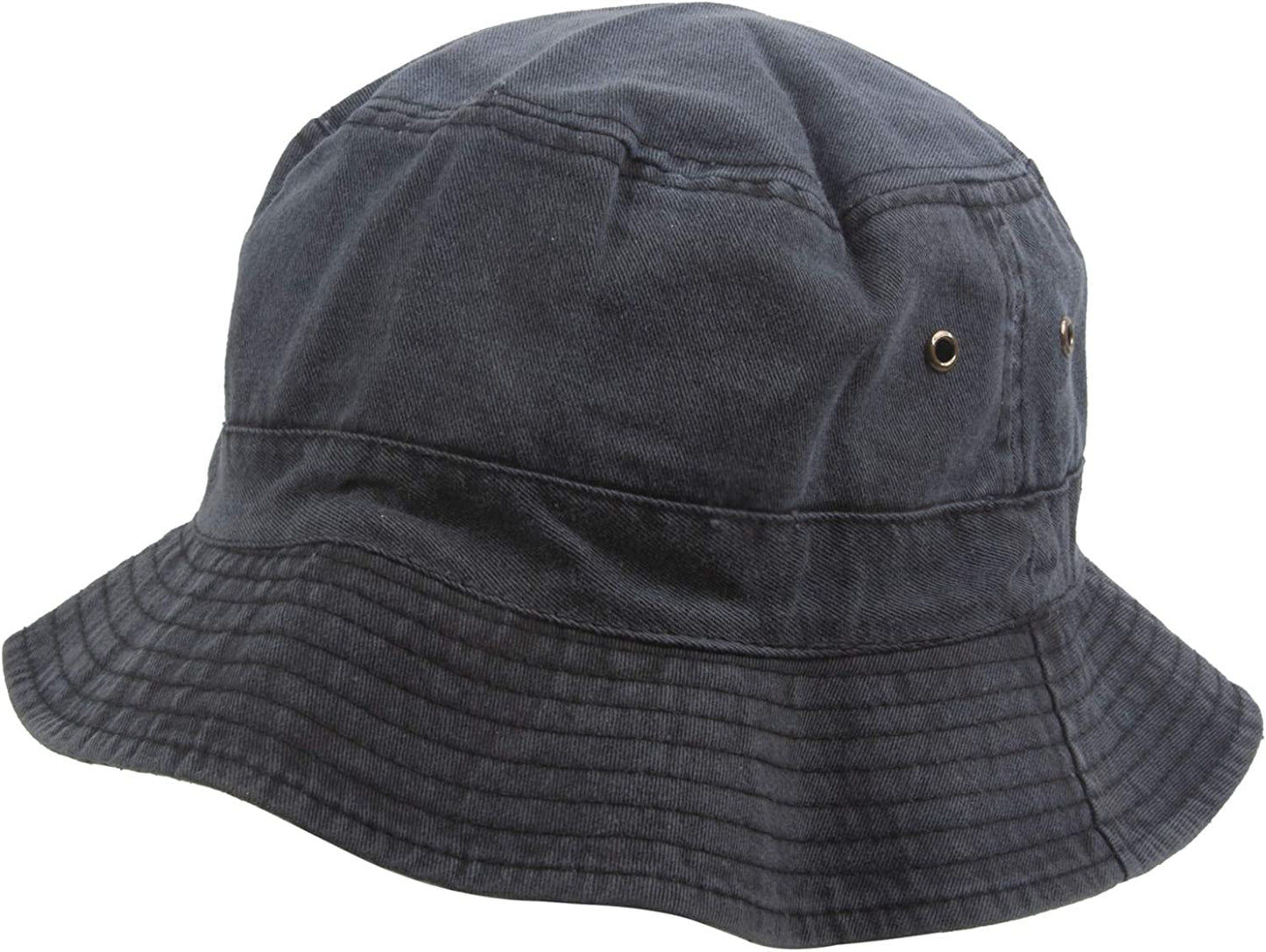 Topheadwear Blank Cotton Bucket Hat Apparel & Accessories > Clothing Accessories > Headwear TOP HEADWEAR Washed Black Small-Medium 