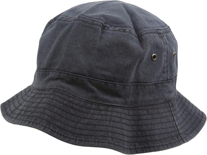 Topheadwear Blank Cotton Bucket Hat Apparel & Accessories > Clothing Accessories > Headwear TOP HEADWEAR Washed Black Small-Medium 