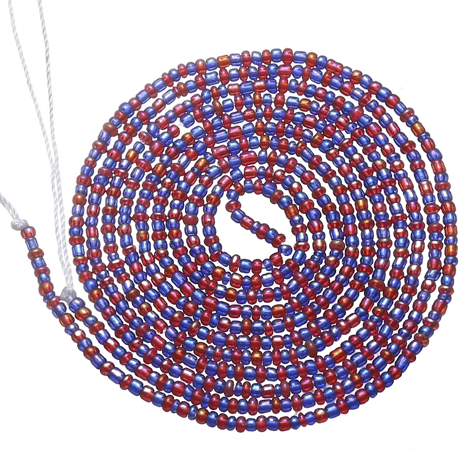 Taouzi Waist Beads for Women Colorful Beaded Body Chain Elastic String Waist Chain Beach Bikini Belly Chains Summer Jewelry for Women Girls Apparel & Accessories > Jewelry > Body Jewelry Taouzi Purple01  