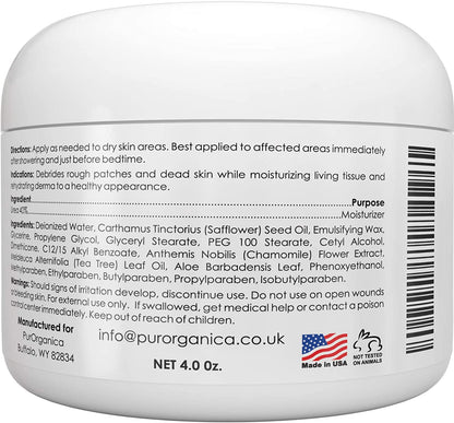 Purorganica Urea 40% Foot Cream - No Pumice Stone - Callus Remover - Moisturizes & Rehydrates Thick, Cracked, Rough, Dead & Dry Skin - for Feet, Elbows and Hands - Made in USA Health & Beauty > Personal Care > Foot Care PurOrganica   