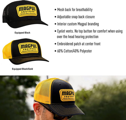 Magpul Women'S Trucker Hat Snap Back Baseball Cap, One Size Fits Most Apparel & Accessories > Clothing Accessories > Hats Magpul   