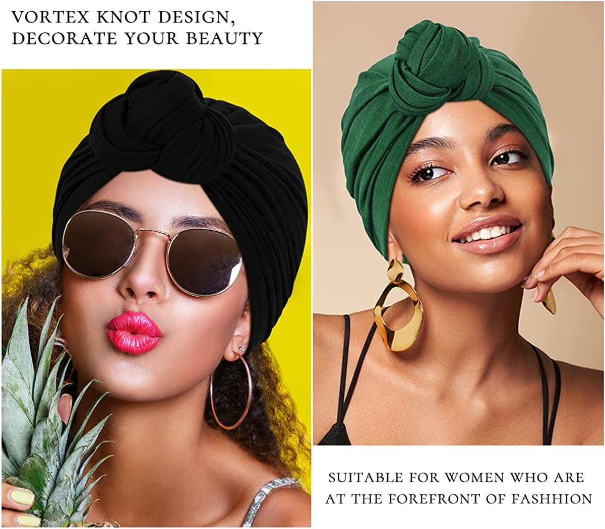 DANMY Women'S Beanie Turban Hats, Indian Hats Headscarves, Beanie Hats for Women,Turban for Women Apparel & Accessories > Clothing Accessories > Headwear DANMY   