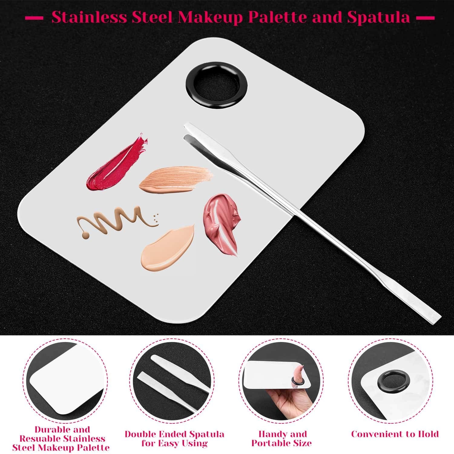 Makeup Mixing Palette with Spatula and 250PCS Disposable Makeup Applicators Tools Kit (Disposable Mascara Wands, Lipstick Applicators, Eyeliner Brushes) Health & Beauty > Personal Care > Cosmetics > Cosmetic Tools > Makeup Tools shynek   
