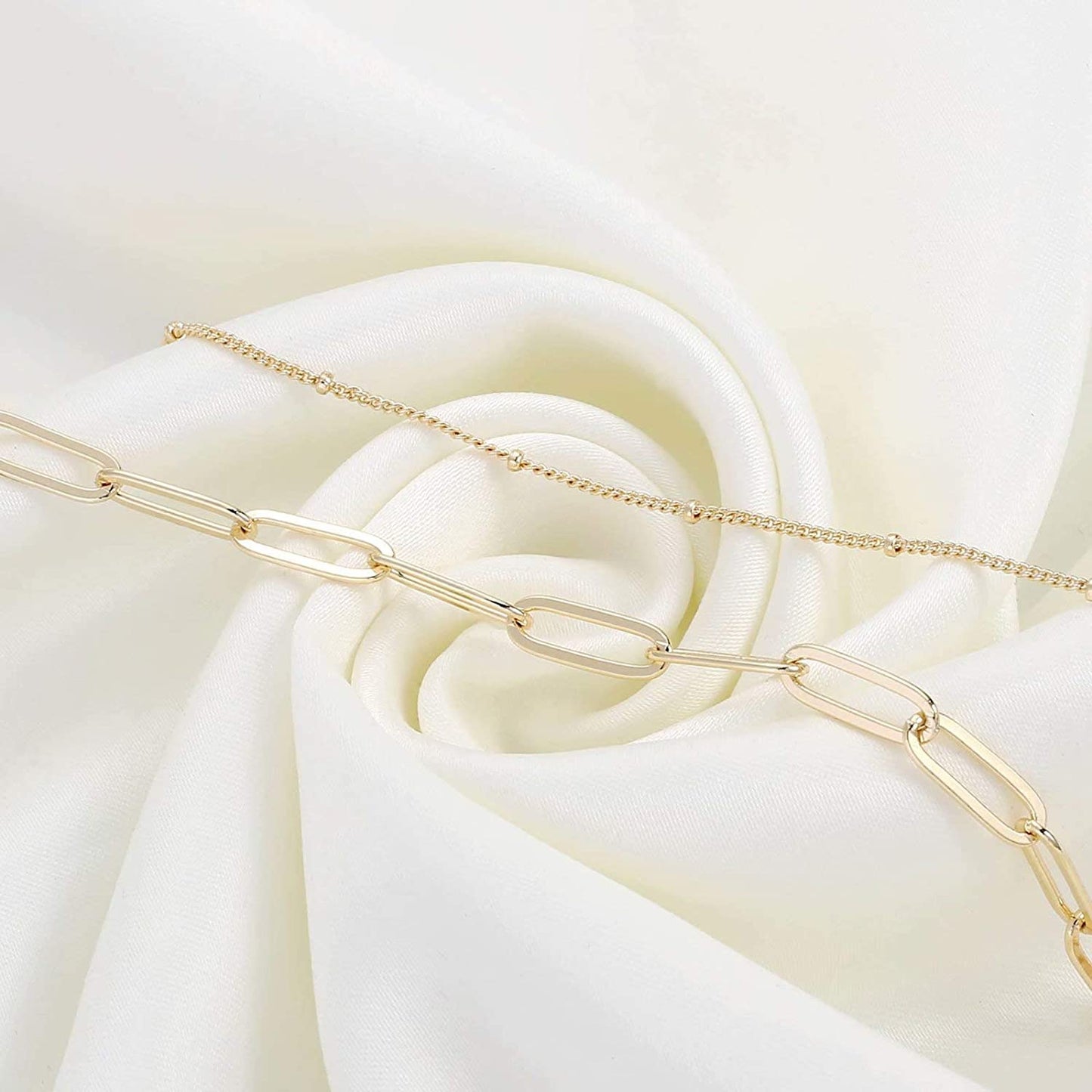 Dainty Gold Bracelets for Women, 14K Gold Filled Adjustable Layered Bracelet Cute Evil Eye Oval Chain Pearl Bar Turtle Gold Bracelets for Women Jewelry Apparel & Accessories > Jewelry > Bracelets Turandoss   