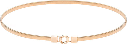 GRACE KARIN Women Skinny Metal Cinch Belt Gold Waistband Elastic Waist Belt CL633 Apparel & Accessories > Clothing Accessories > Belts GRACE KARIN Gold-overlap26 X-Large 