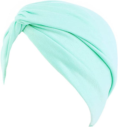 Beauty YFJH Chemo Sleep Turban Headwear Scarf Beanie Cap Hat for Cancer Patient Hair Loss Apparel & Accessories > Clothing Accessories > Headwear beauty YFJH Peppermint Green  