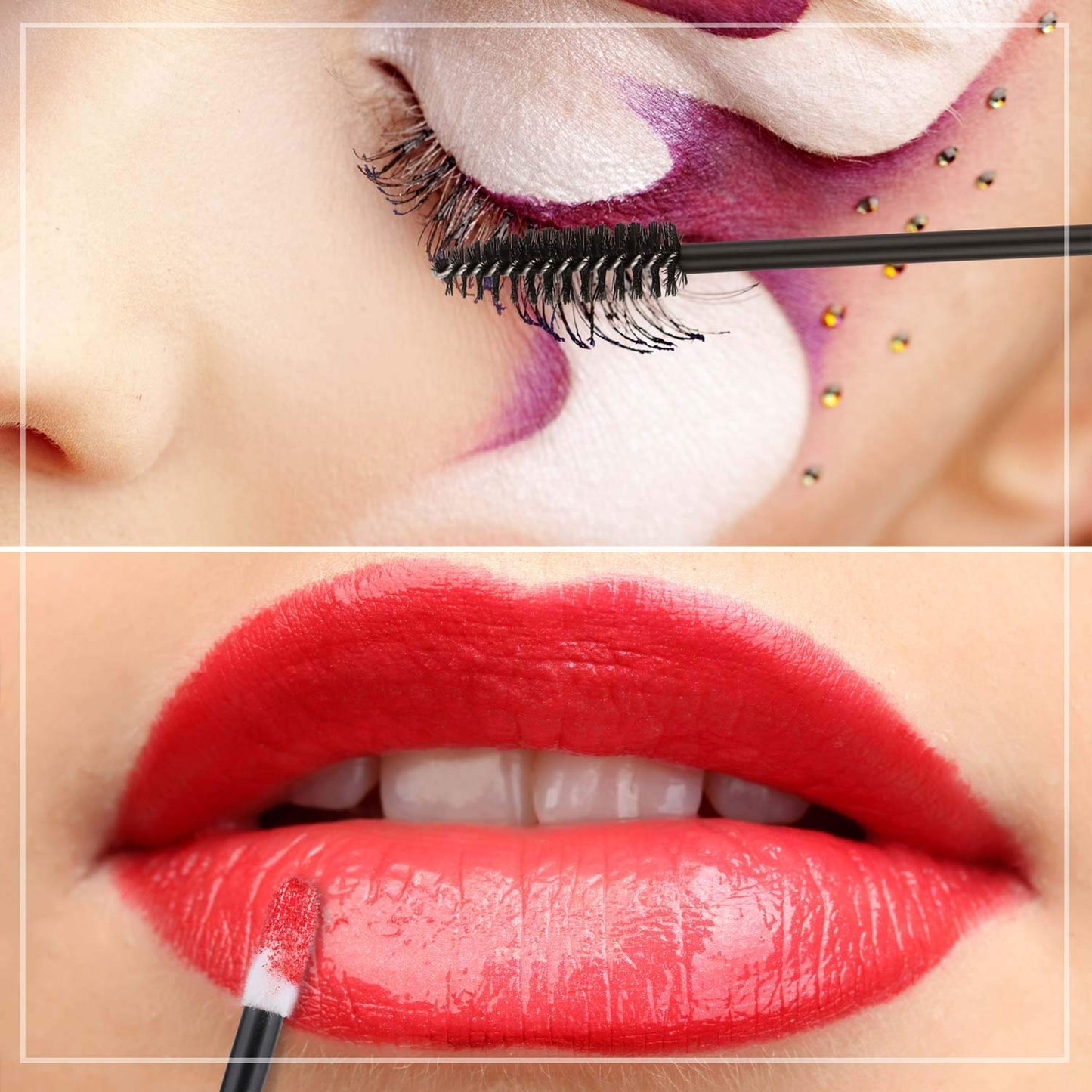 Tbestmax 200 Disposable Mascara Wand Spoolies and Lip Brushes, Lipstick Lipgloss Applicator for Eyebrow Eyelash Extension Makeup Kits Health & Beauty > Personal Care > Cosmetics > Cosmetic Tools > Makeup Tools Tbestmax   