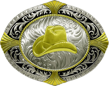 Moranse Religion Cross Cowboy Kneeling Prayer and Horse Design Belt Buckles Apparel & Accessories > Clothing Accessories > Belt Buckles Moranse Cowboy Hat 3  