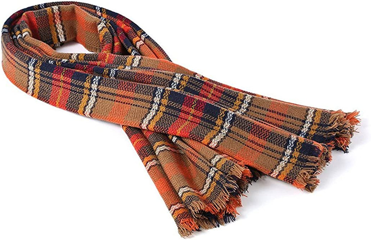 Century Star Women'S Stylish Warm Tassels Soft Plaid Tartan Scarf Winter Large Blanket Wrap Shawl Apparel & Accessories > Clothing Accessories > Scarves & Shawls Century Star   