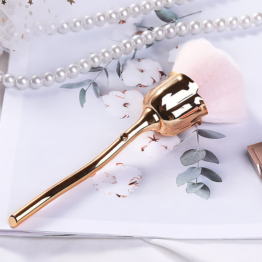 Kuaoyoja Nail Art Dust Powder Remover, Pink Rose Soft Brush Acrylic Nail Arts Manicure Dust Cleaner Brush for Nail Trimming Cleaning Makeup Brush Tools (Pink) Health & Beauty > Personal Care > Cosmetics > Cosmetic Tools > Nail Tools KuAoyoja   