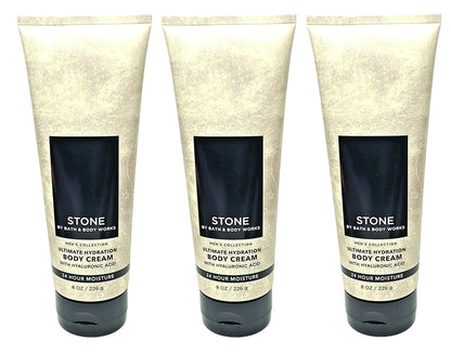 Bath and Body Works Marble for Men Signature Ultra Shea Body Cream 8 Fl Oz Pack of 3 (Marble) Health & Beauty > Personal Care > Cosmetics > Bath & Body Bath & Body Works Stone  