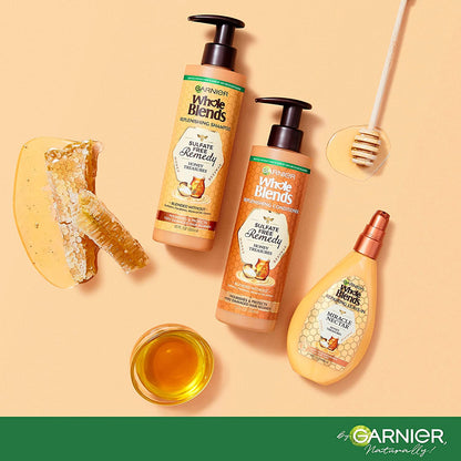 Garnier Haircare Whole Blends Sulfate Free Shampoo and Conditioner Set, Honey Treasures Replenishing, Nourishes, and Protects Very Damaged Hair, with Mask Sample (Package May Vary), 12 Fl Oz Health & Beauty > Personal Care > Hair Care Garnier   