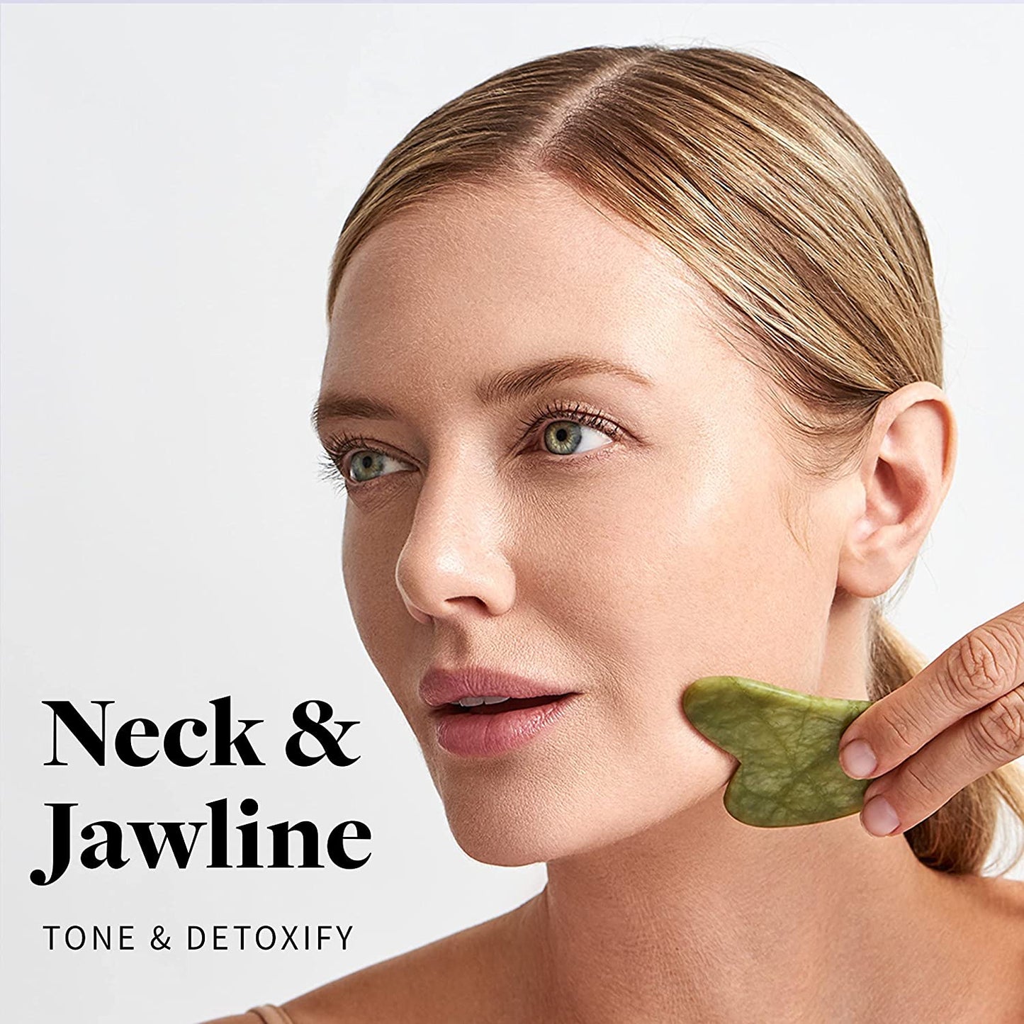 Jade Roller and Gua Sha - Spa Grade Face Roller Massager and Gua Sha Massage Tool Set. 100% Authentic Jade Stone. Reduces Puffiness, Wrinkles and Reveals Your Natural Glow Health & Beauty > Personal Care > Cosmetics > Cosmetic Tools > Skin Care Tools R.E.M Spring   
