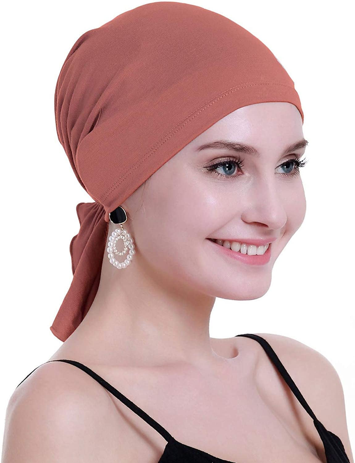 Osvyo Bamboo Chemo Headscarf for Women Hair Loss - Cancer Slip on Headwear Turbans Sealed Packaging  osvyo   