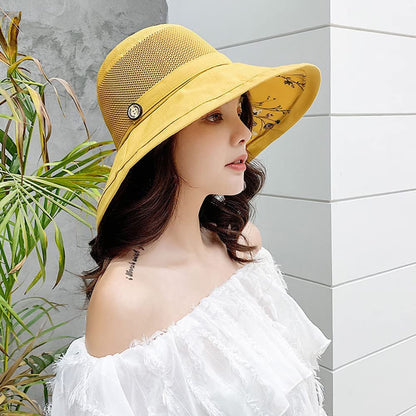 Women'S Mesh Sun Hats Summer UV Protection Wide Brim Beach Fishing Cap Apparel & Accessories > Clothing Accessories > Hats Mookyun   