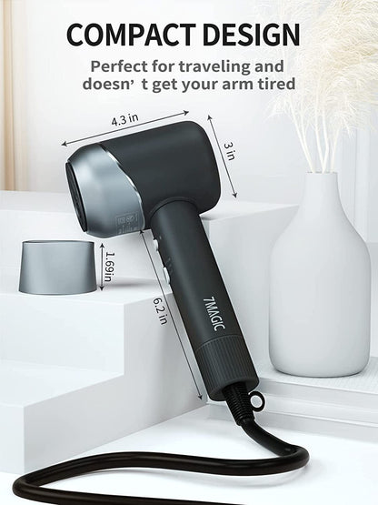 7MAGIC Hair Dryer, Ionic Blow Dryer, 1875 Watt Powerful Fast Drying Hairdryer with Negative Ion Technology for Hair Care, Professional Hair Blow Dryer with Concentrator Nozzle for Women Salon Home Health & Beauty > Personal Care > Hair Care 7MAGIC   