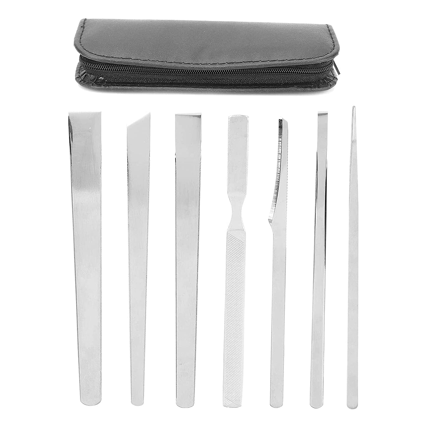 7Pcs Stainless Steel Pedicure File Set, Dead Skin Horny Remover Foot Callus Pedicure Knife Set,Foot File Kit with Storage Bag for Ingrown Foot Fingernail Care Health & Beauty > Personal Care > Foot Care Zyyini   