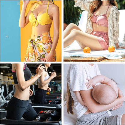 8 Pairs Bra Pads Inserts Bra Cups Inserts Removable Breast Enhancers Inserts for Women Bikini Swimsuit Sport Tops Beige, Black, White