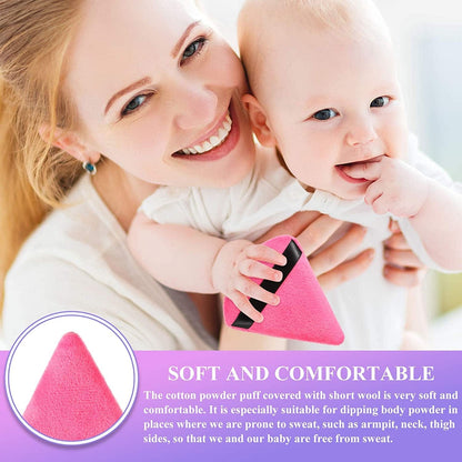 8 Pieces Large Powder Puff Triangle Face Makeup Cotton Sponge for Loose Powder Soft Body Cosmetic Foundation Mineral Powder Wet Dry Makeup Tool 4 X 3.15 Inches (Assorted Color) Health & Beauty > Personal Care > Cosmetics > Cosmetic Tools > Makeup Tools Maitys   