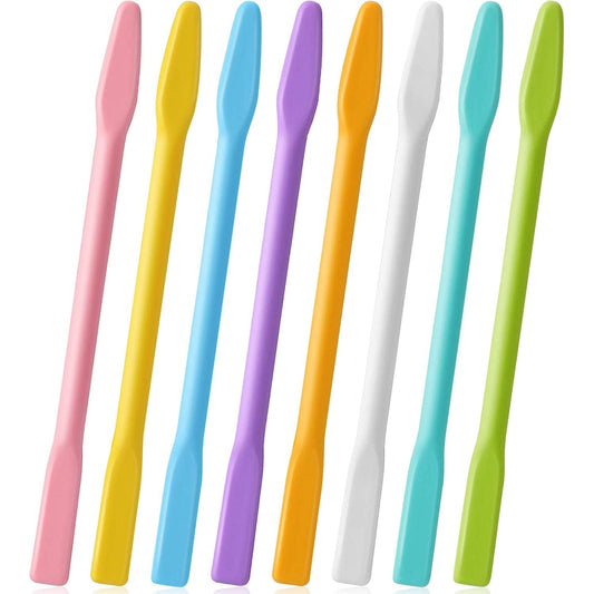 8 Pieces Silicone Stir Stick Facial Mask Stirring Rods Mud Mask Applicator Cosmetic Mask Tools for Facial Mask Mixing and Application, DIY Crafts Health & Beauty > Personal Care > Cosmetics > Cosmetic Tools > Skin Care Tools Shappy   