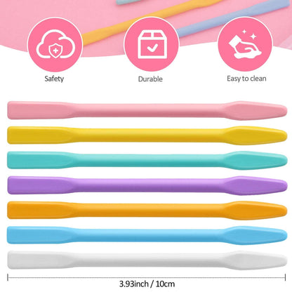 8 Pieces Silicone Stir Stick Facial Mask Stirring Rods Mud Mask Applicator Cosmetic Mask Tools for Facial Mask Mixing and Application, DIY Crafts Health & Beauty > Personal Care > Cosmetics > Cosmetic Tools > Skin Care Tools Shappy   