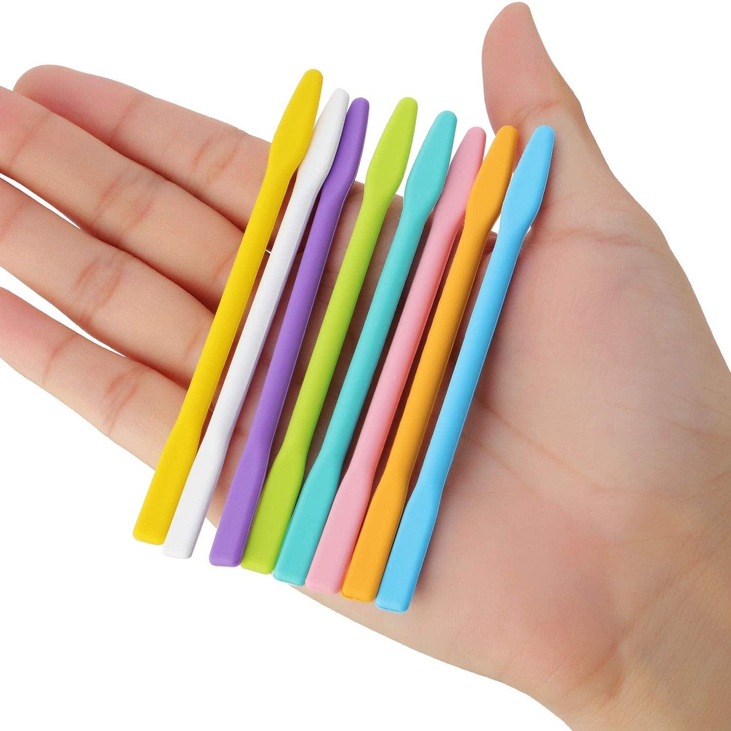 8 Pieces Silicone Stir Stick Facial Mask Stirring Rods Mud Mask Applicator Cosmetic Mask Tools for Facial Mask Mixing and Application, DIY Crafts Health & Beauty > Personal Care > Cosmetics > Cosmetic Tools > Skin Care Tools Shappy   
