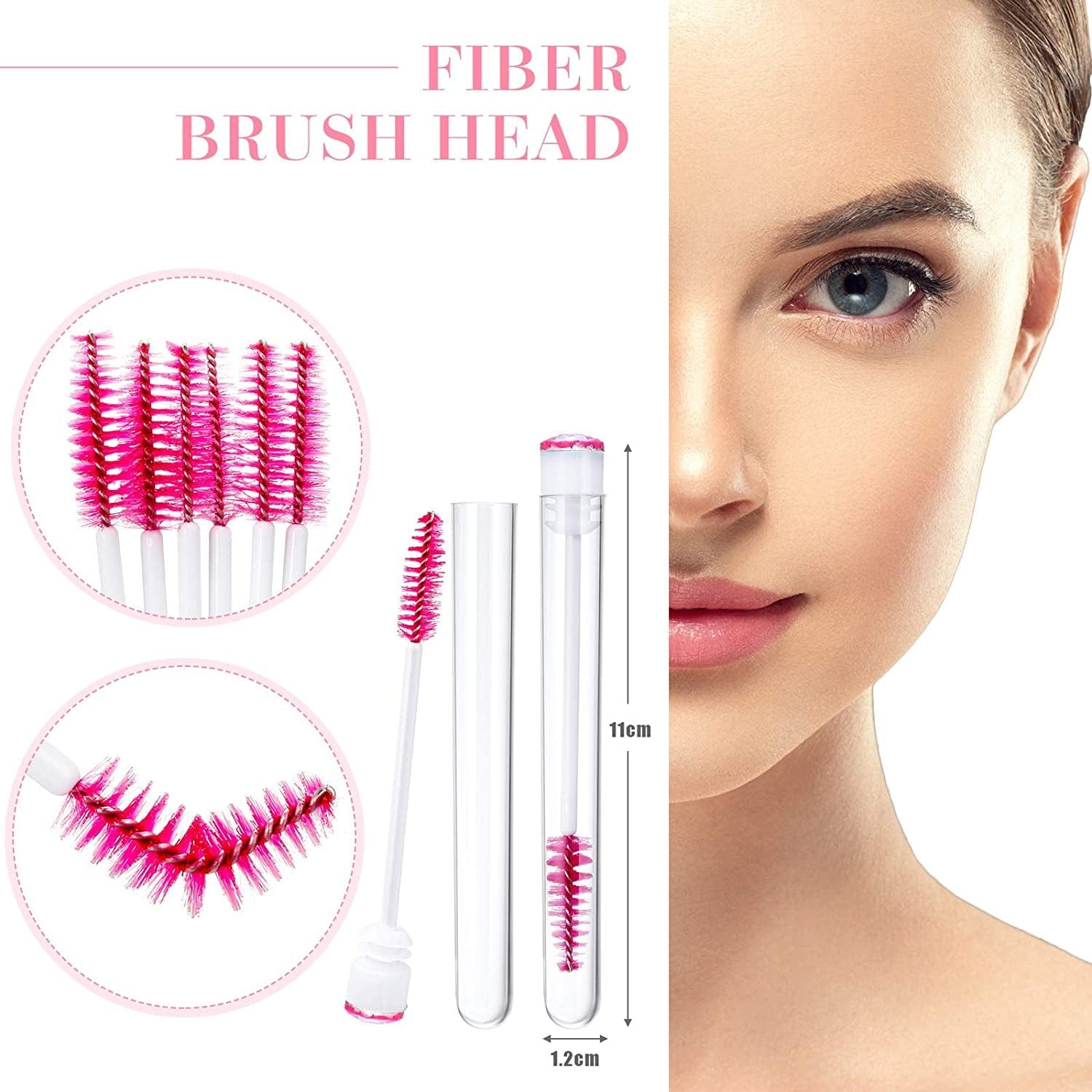 80 Pieces Disposable Mascara Brushes Tubes Set, 40 Pieces Diamond Empty Mascara Wand Tube with 40 Pieces Eyelash Brush Spoolies Makeup Tool for Eyelash Extension (Pink) Health & Beauty > Personal Care > Cosmetics > Cosmetic Tools > Makeup Tools Maitys   
