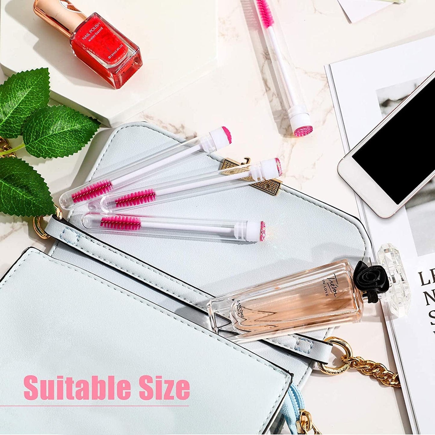 80 Pieces Disposable Mascara Brushes Tubes Set, 40 Pieces Diamond Empty Mascara Wand Tube with 40 Pieces Eyelash Brush Spoolies Makeup Tool for Eyelash Extension (Pink) Health & Beauty > Personal Care > Cosmetics > Cosmetic Tools > Makeup Tools Maitys   