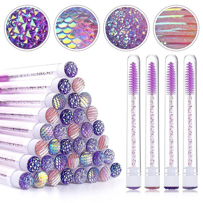 80 Pieces Purple Mascara Wand Tube Set EBANKU 40 Pieces Diamond Empty Eyelash Brush Tubes with 40 Pieces Disposable Mascara Brushes Makeup Tools Health & Beauty > Personal Care > Cosmetics > Cosmetic Tools > Makeup Tools EBANKU Purple  