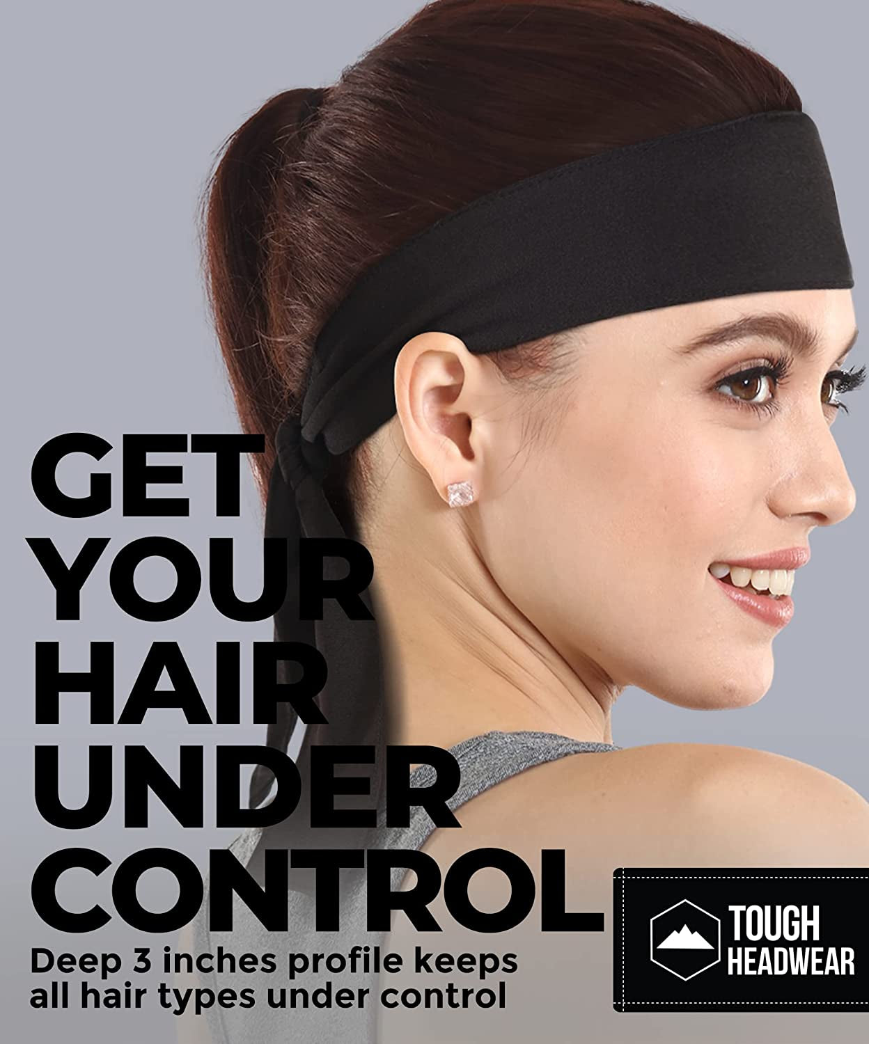Tie Headband - Sports Head Ties for Men, Women, Kids - Ninja, Karate, Tennis, Pirate Head Band & Bandana - Athletic Sweatband/Hair Band for Basketball, Softball, Running, Workout - Sweat Wicking Apparel & Accessories > Clothing Accessories > Bandanas & Headties Tough Headwear   