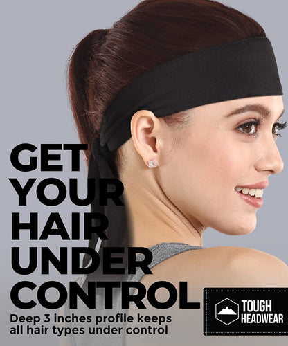Tie Headband - Sports Head Ties for Men, Women, Kids - Ninja, Karate, Tennis, Pirate Head Band & Bandana - Athletic Sweatband/Hair Band for Basketball, Softball, Running, Workout - Sweat Wicking Apparel & Accessories > Clothing Accessories > Bandanas & Headties Tough Headwear   