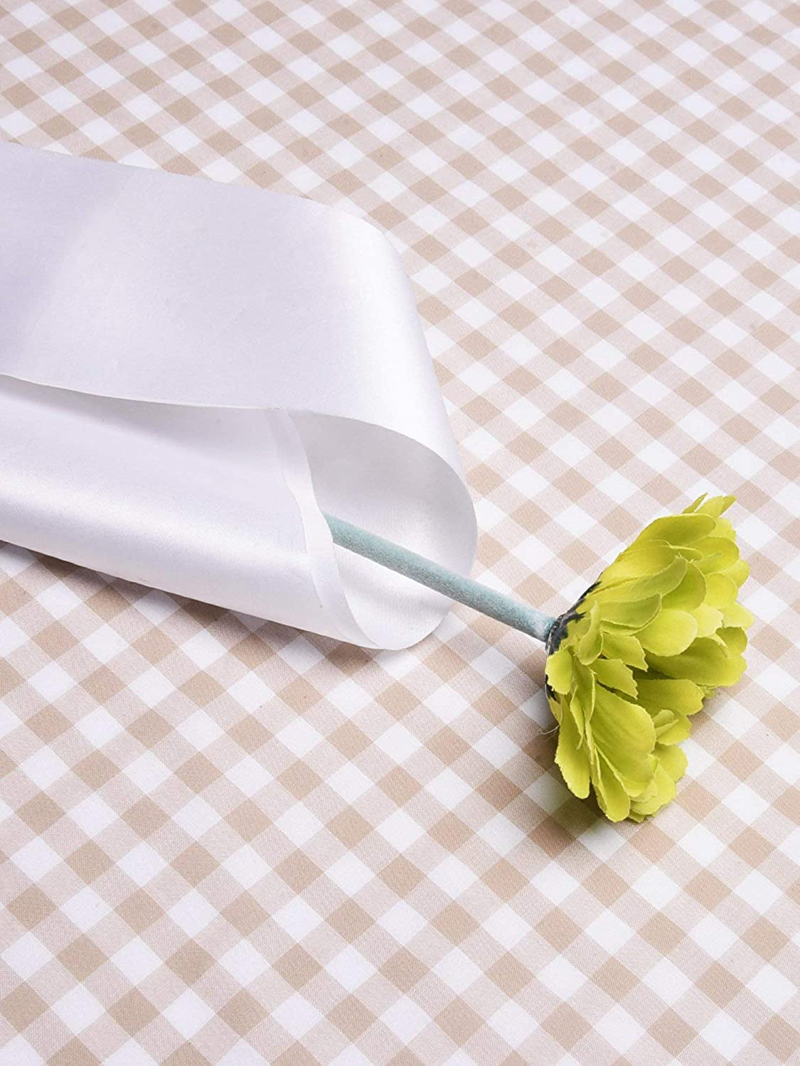 Blank Satin Sash Party Accessory for Wedding, Party Decorations and DIY, White (2) Apparel & Accessories > Clothing Accessories > Sashes EBOOT   