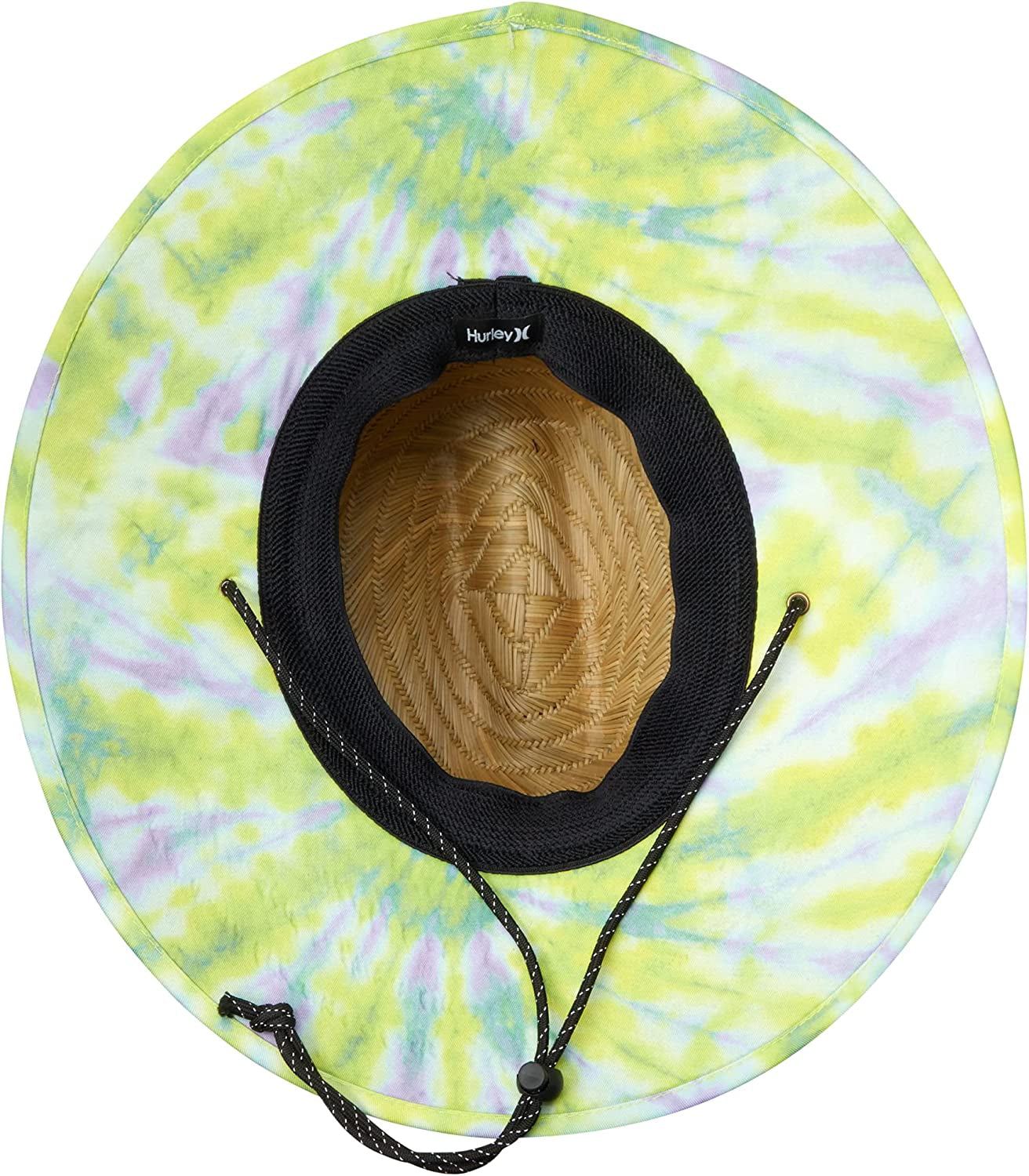 Hurley Women'S Straw Hat - Capri Medium Brim Real Straw Lifeguard Sun Hat with Chin Strap Apparel & Accessories > Clothing Accessories > Hats Hurley   