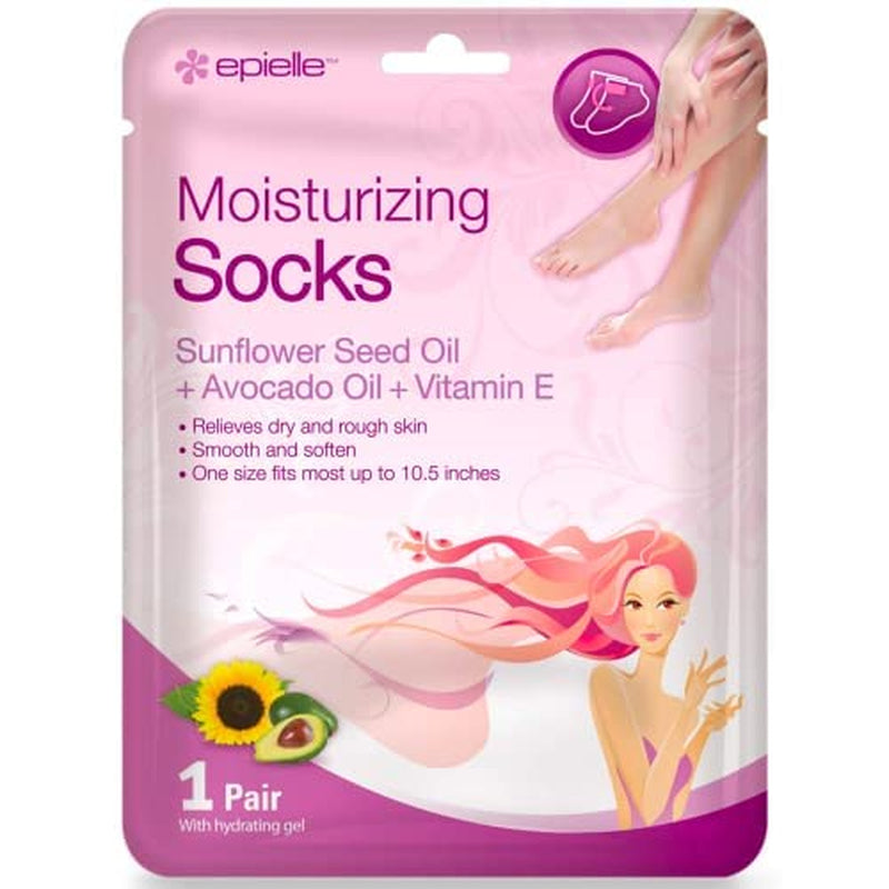 Epielle Moisturizing Hand & Foot Masks (Glove & Socks 12Pk) for Dry Hand, Dry & Cracked Heel Spa Masks Sunflower Seed Oil + Avocado Oil + Vitamin E | Skincare Gifts | Skincare Party Favors.. STOCKING STUFFERS!! Health & Beauty > Personal Care > Foot Care Epielle   