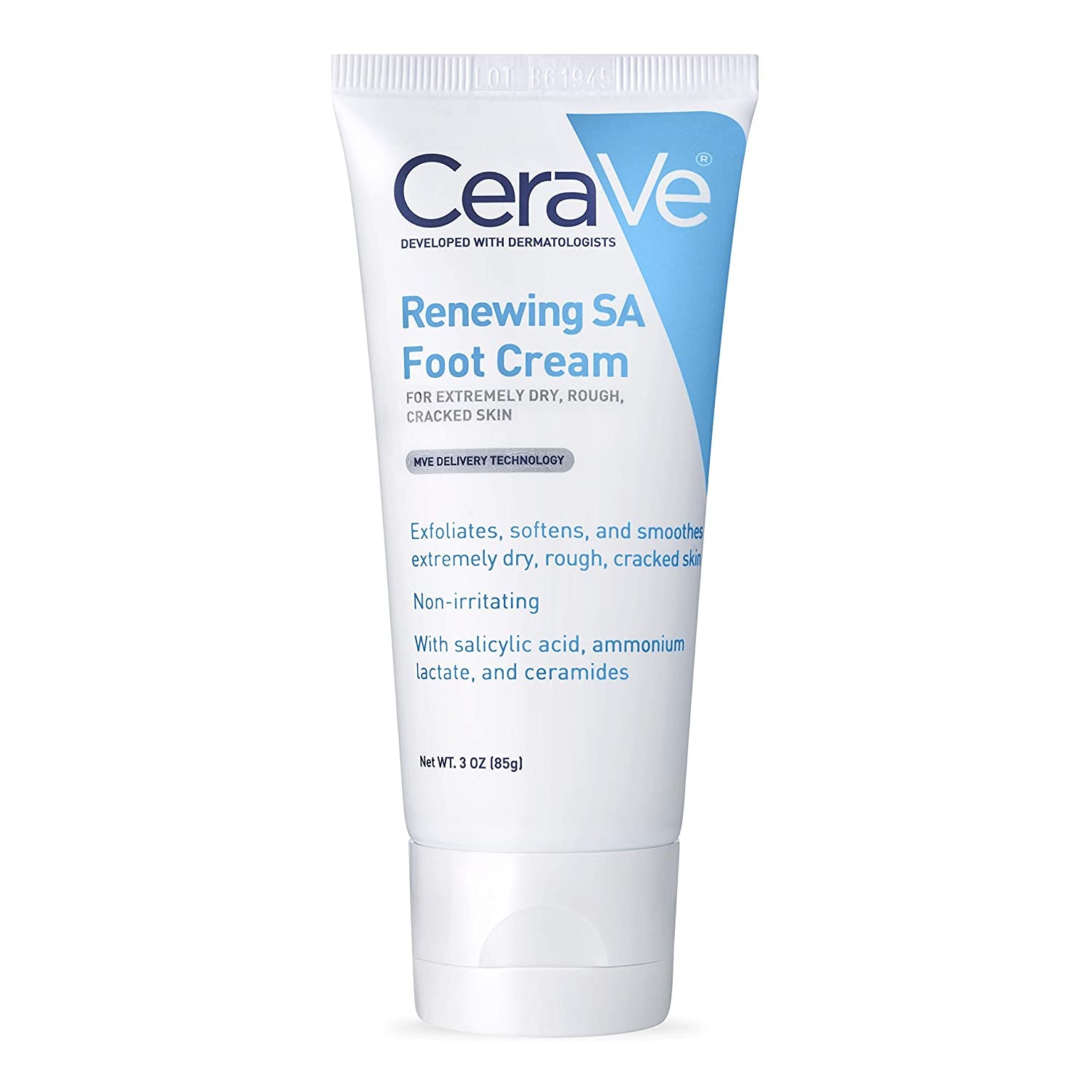Cerave Hand Cream & Foot Cream for Diabetics’ Dry Skin | Diabetes Care Foot & Hand Cream for Dry Hands & Feet | Fragrance Free & Paraben Free | 3 Ounce Health & Beauty > Personal Care > Foot Care CeraVe SA Foot Cream  