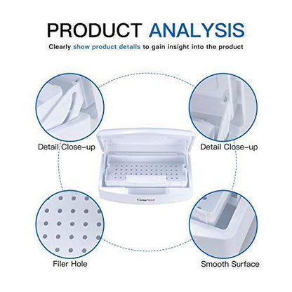 Gusnilo Nail Art Tools, Plastic Storage Box for Nail Tools,Manicure Tool, Tweezers, Hair Salon, Spa and Trimmer Manicure Equipment (1 Piece, White) Health & Beauty > Personal Care > Cosmetics > Cosmetic Tools > Nail Tools Gusnilo   