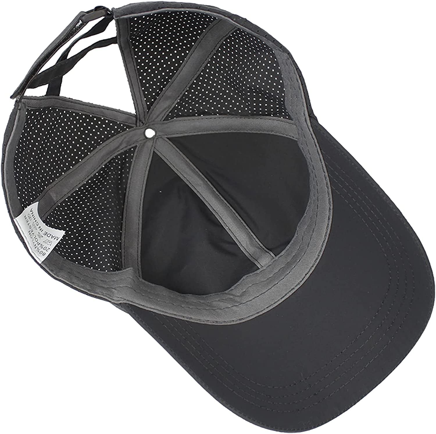 HGGE Womens Criss Cross Ponytail Baseball Cap Adjustable High Messy Bun Ponycap Quick Drying Hat Apparel & Accessories > Clothing Accessories > Hats HGGE   