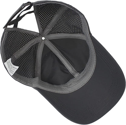 HGGE Womens Criss Cross Ponytail Baseball Cap Adjustable High Messy Bun Ponycap Quick Drying Hat Apparel & Accessories > Clothing Accessories > Hats HGGE   