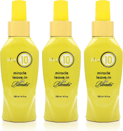 It'S a 10 Haircare Miracle Leave-In Product for Blondes, 4 Oz. (Pack of 3) Health & Beauty > Personal Care > Hair Care It's a 10 Haircare   