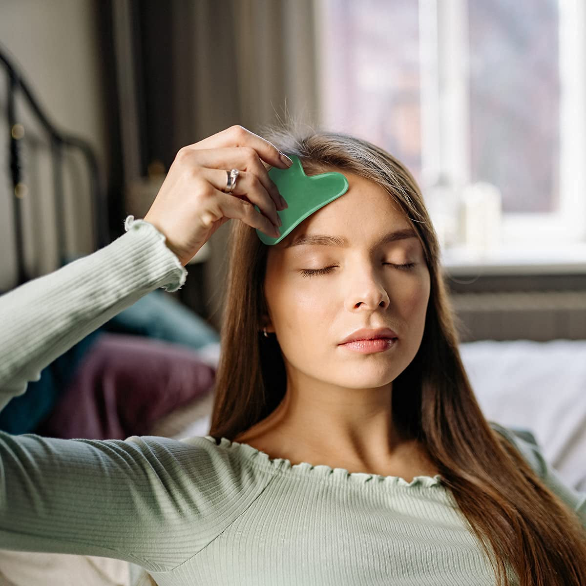 Forno Gua Sha Facial Tool, Face Roller Jade Roller Guasha Tool Stone Facial Roller Face Massager Skin Sculpting Massage Tool Health & Beauty > Personal Care > Cosmetics > Cosmetic Tools > Skin Care Tools Forno   