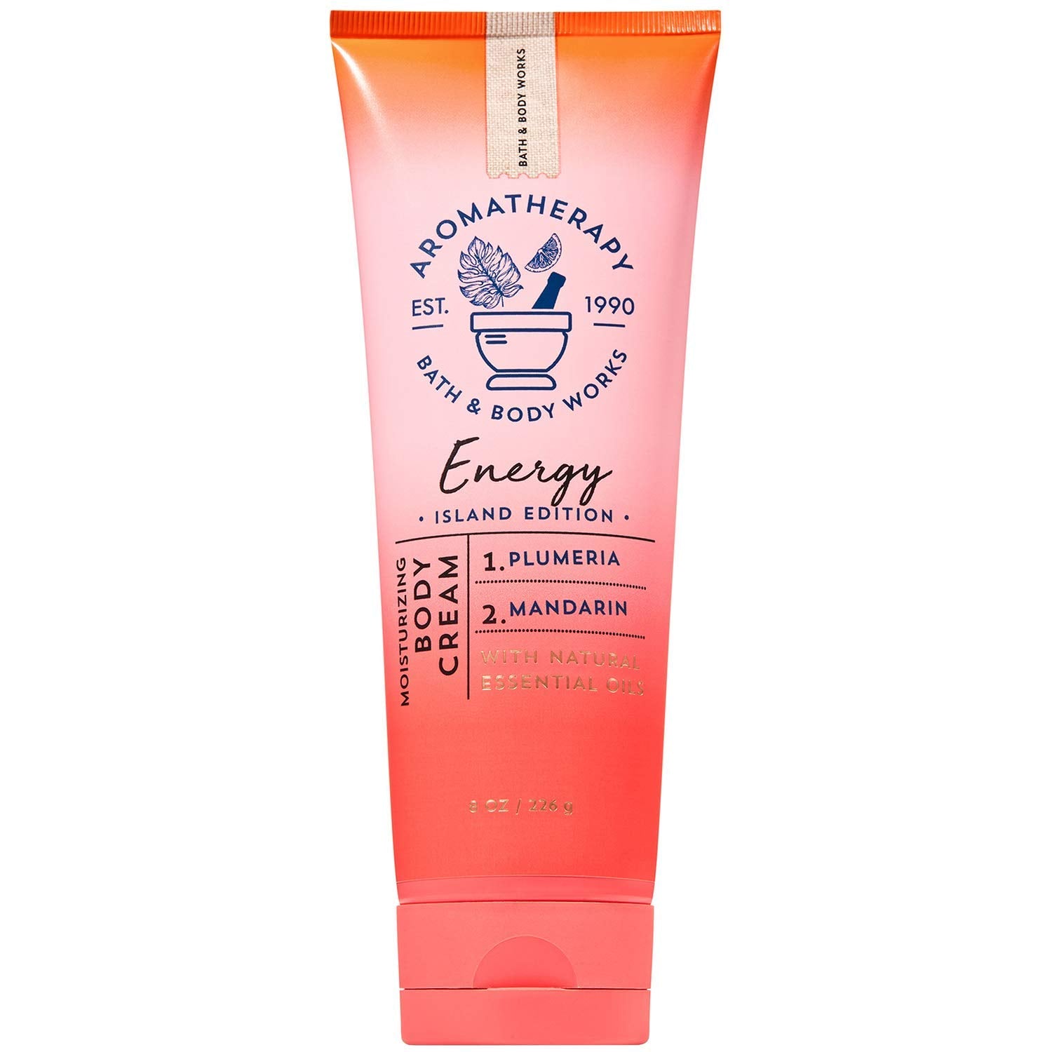 Bath and Body Works Aromatherapy ENERGY - PLUMERIA MANDARIN Body Cream 8 Ounce (Island Edition) Health & Beauty > Personal Care > Cosmetics > Bath & Body Bath and Body Works   