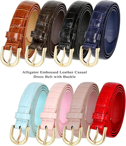 Women'S Dress Belt Casual Fashion Waist Skinny Belt 1"(25Mm) Wide, Multi-Style Options Apparel & Accessories > Clothing Accessories > Belts Belts.com   