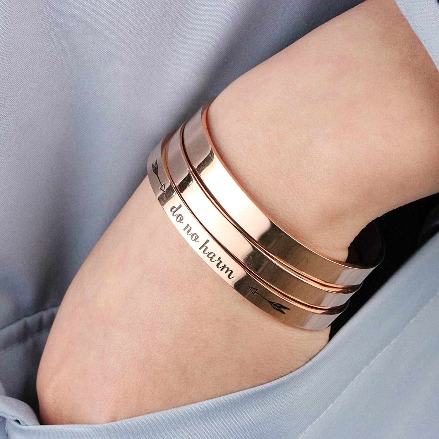 Joycuff Inspirational Bracelets for Women Motivational Gift for Her Sister Mom Daughter Friend Christmas Birthday Thanks Giving Gifts Jewelry for Women Apparel & Accessories > Jewelry > Bracelets LEIFAN JEWELRY   